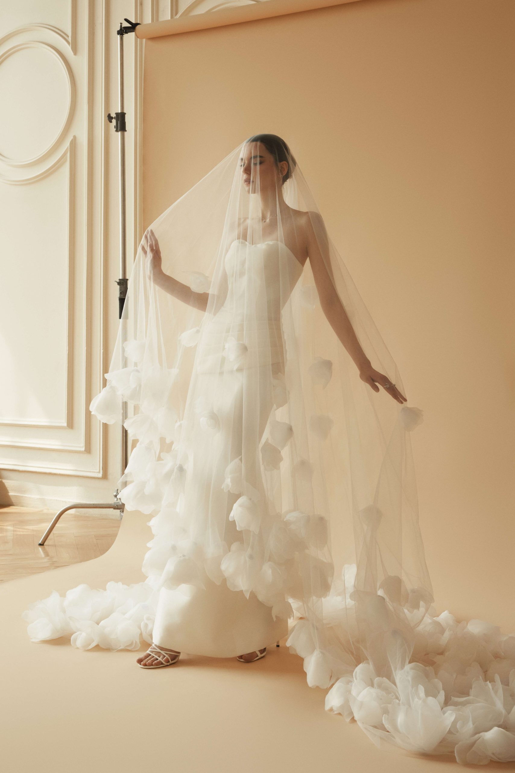3D FLOWER CATHEDRAL VEIL