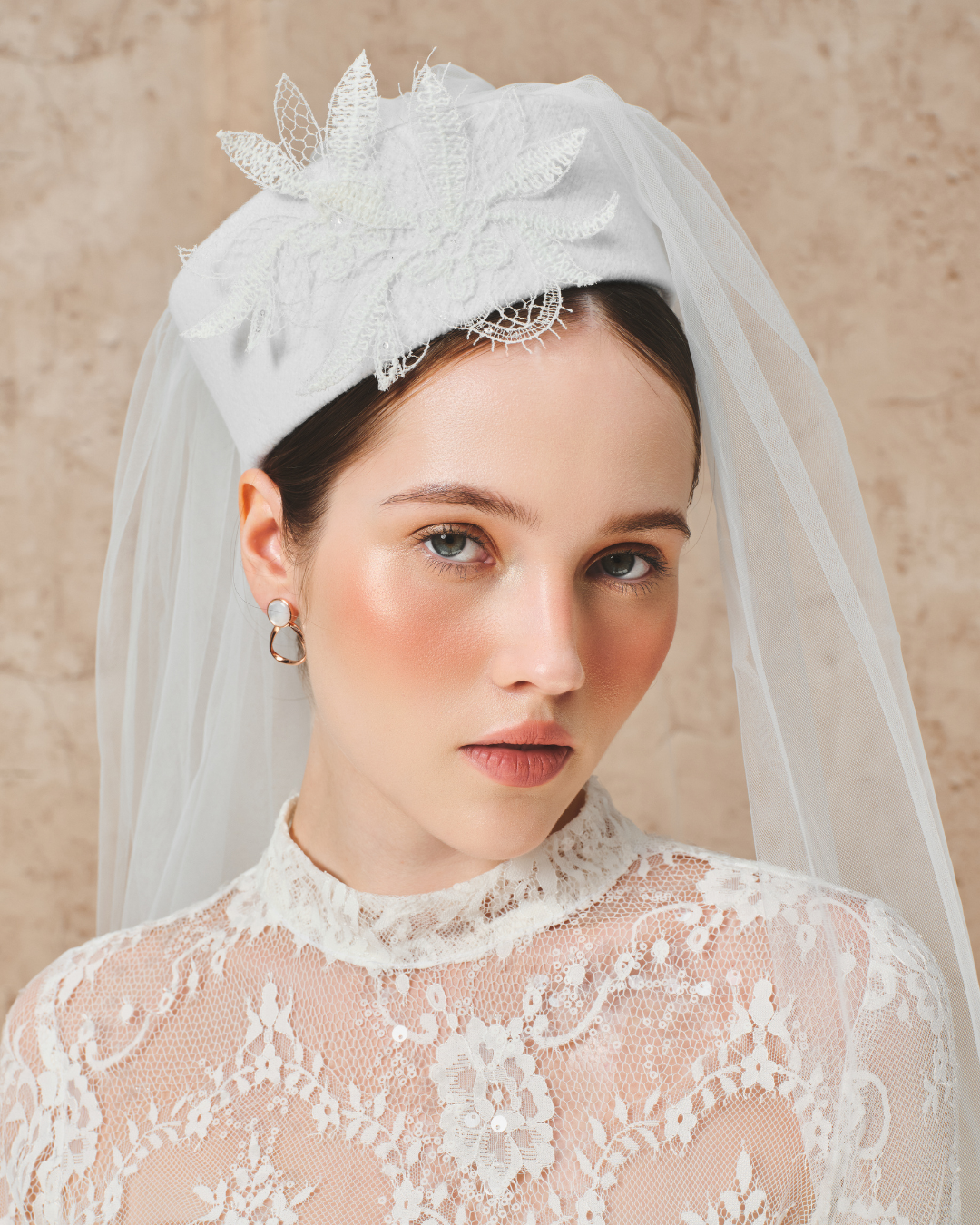 LACE PILLBOX HAT