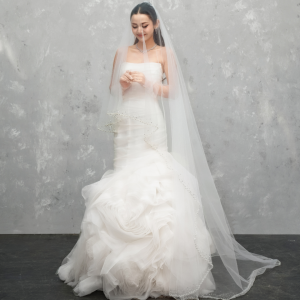 EMBELLISHED TULLE VEIL